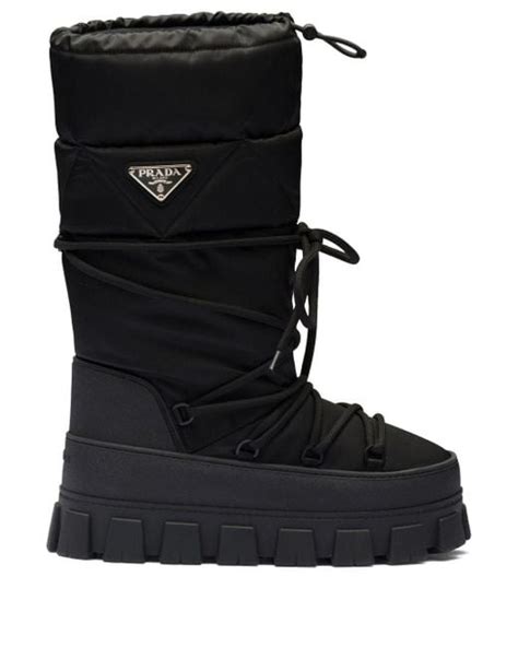 prada boots hoch|Prada moon boots.